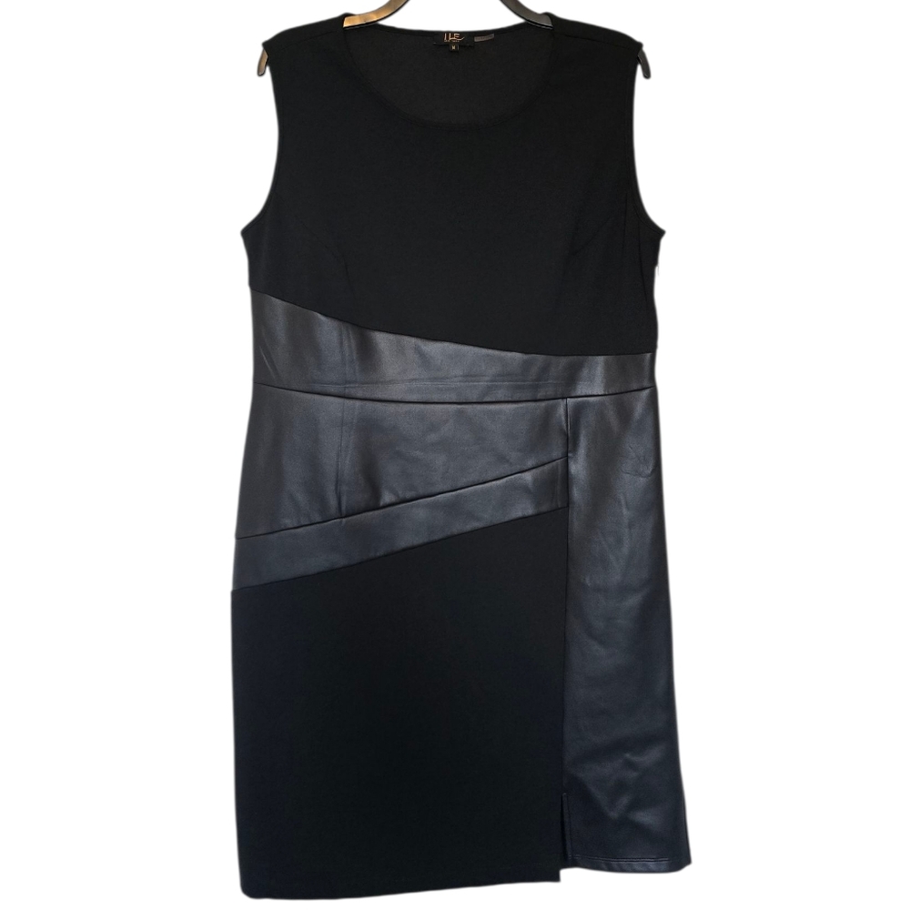 3/$15 I Le New York Black Multi Media Sheath Dress Size 14